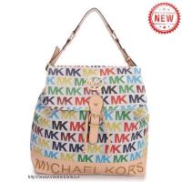 michael kors logo signature pvc groot witte multicolor rugzak Store Arnhem a5yyr652